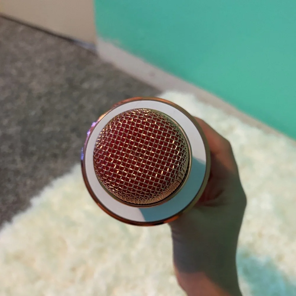 Rose Gold Wireless Karaoke Microphone